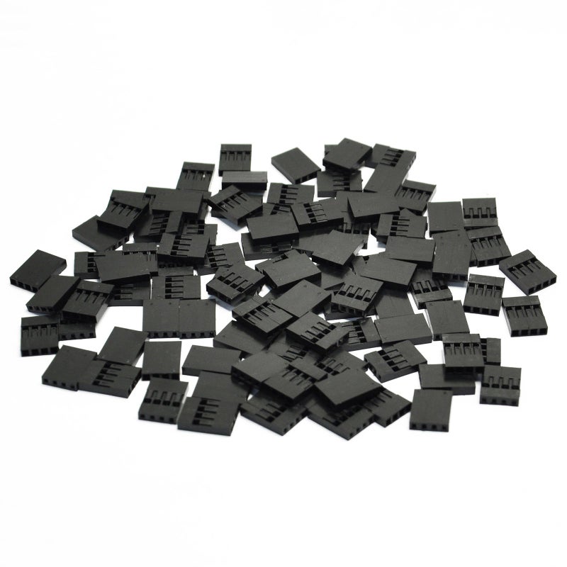 Gikfun 4 Pin Cable Housing for Female Connector Arduino Dupont (Pack of 100pcs) EK1119 - Image 1